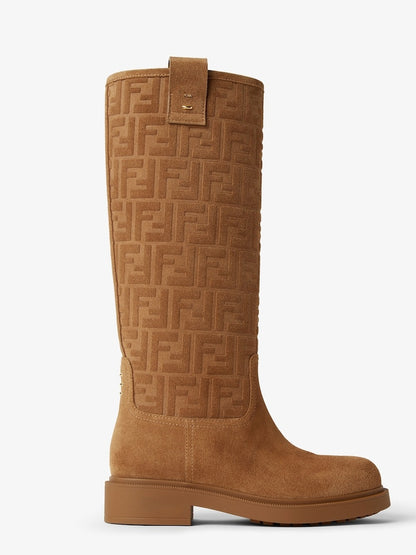 Light Brown Suede Boots