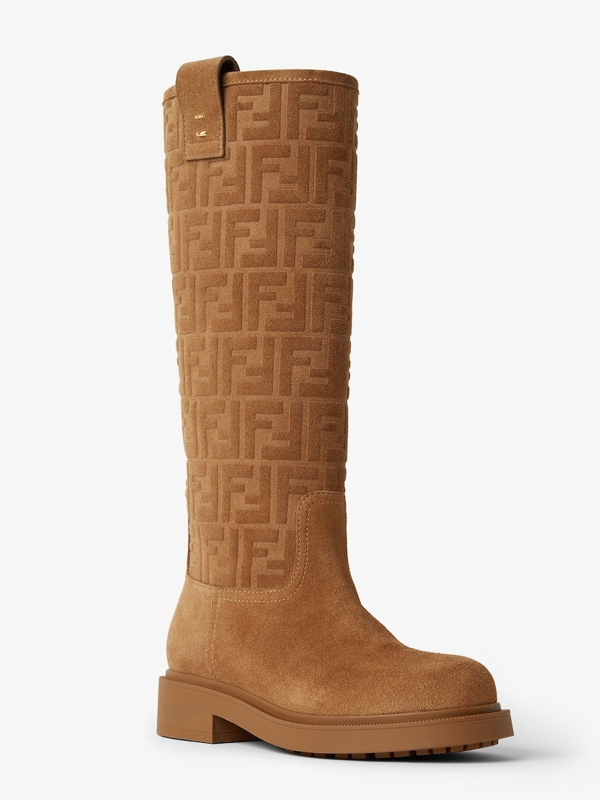 Light Brown Suede Boots