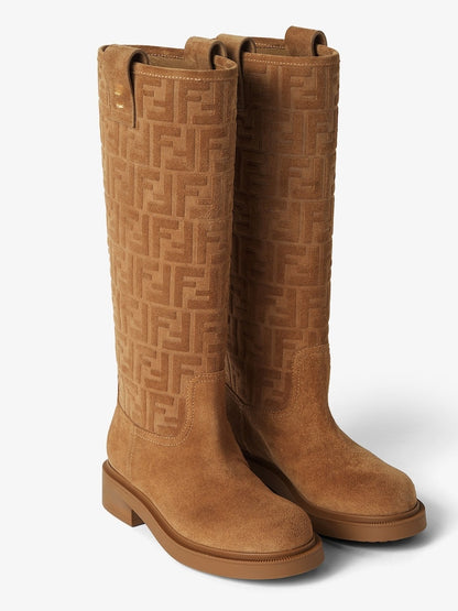 Light Brown Suede Boots