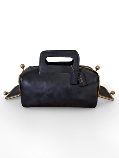 Double Entry Satchel Bag