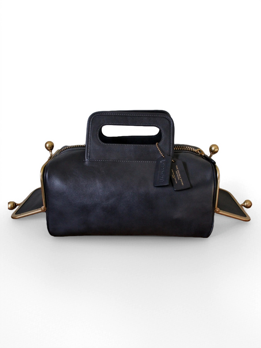 Double Entry Satchel Bag