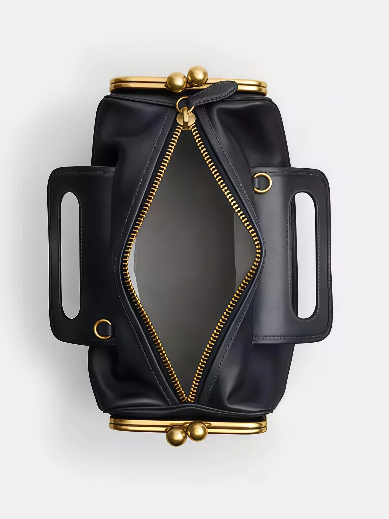 Double Entry Satchel Bag