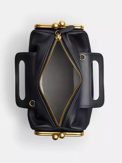 Double Entry Satchel Bag