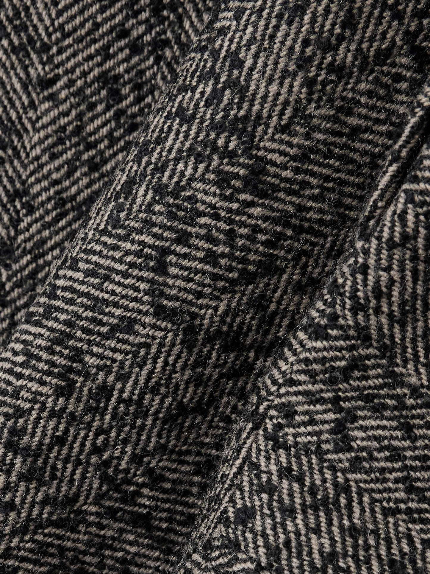 Double-breasted Herringbone Wool-blend Blazer