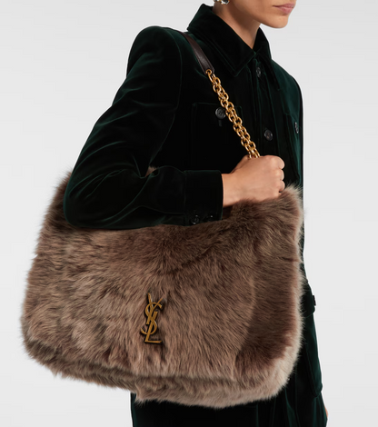 Jamie 4.3 Large Shearling Shoulder Bag