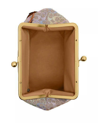 Crystal Jacquard Hobo Bag