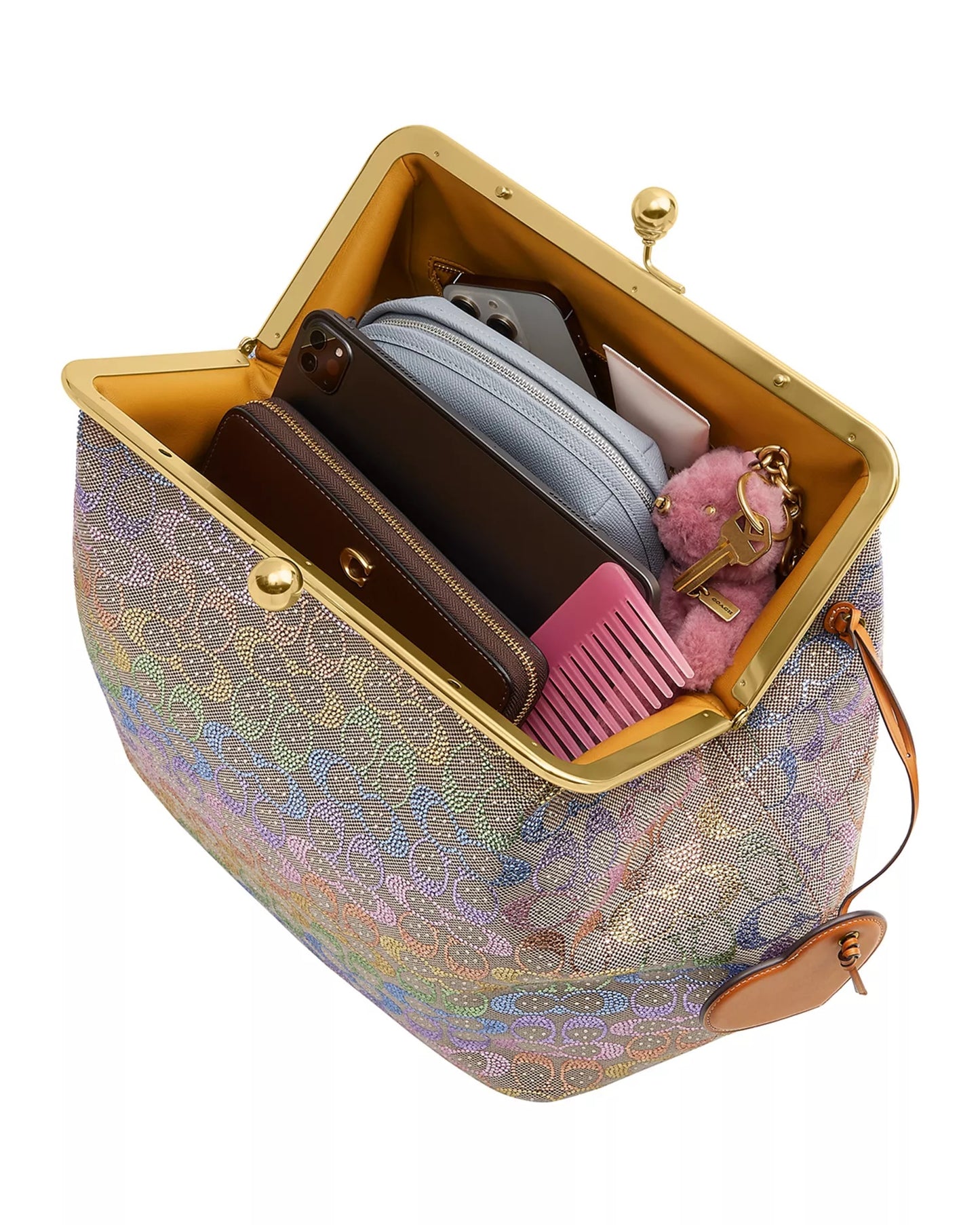 Crystal Jacquard Hobo Bag