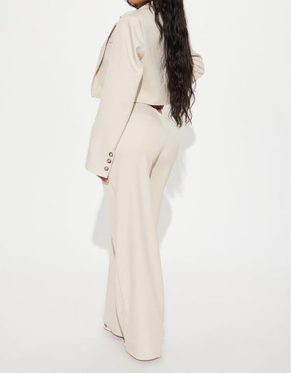 Short Blazer and Trousers Set