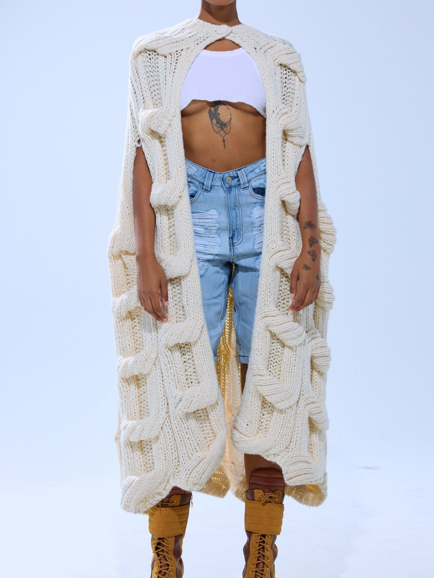 Textured Chunky Knit Sweater