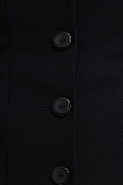 Classic Black Tailored Blazer Dress