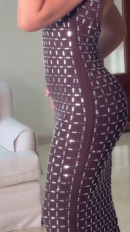 Rhinestone Maxi Dress