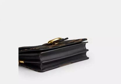 Gold Chain Tiger Print Shoulder Bag