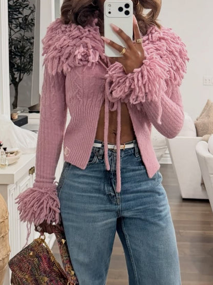 Pinkling Embroidered Cardigan