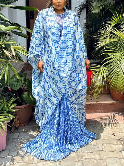 Printed Kaftan Maxi Dress