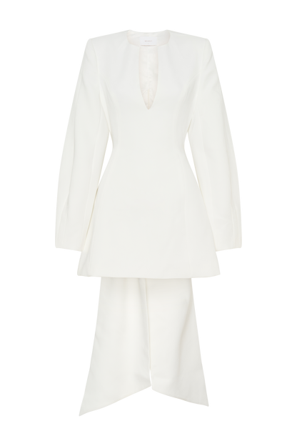 Suiting Bow Mini Dress