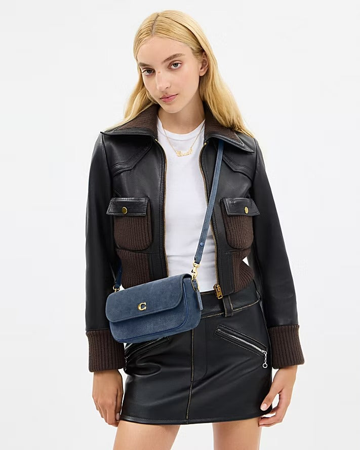 Suede Tabby Shoulder Bag