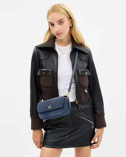 Suede Tabby Shoulder Bag