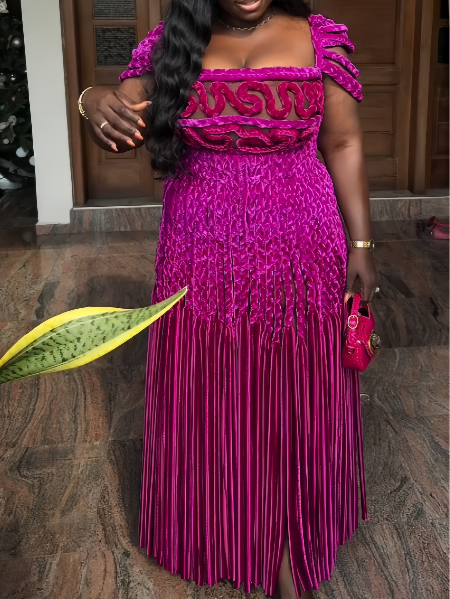 Christal Ombre Braided Dress