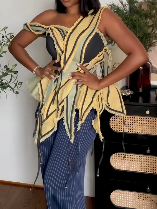 Artisanal Fringe Panel Top