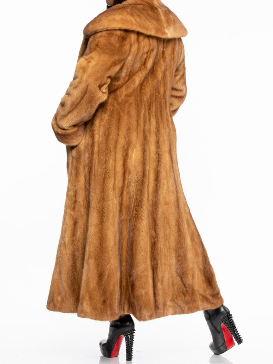 Oversized Imitation Mink Fur Coat