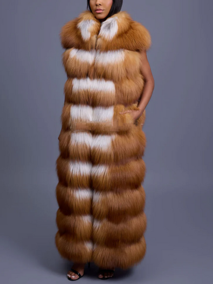 Plush Sleeveless Jacket