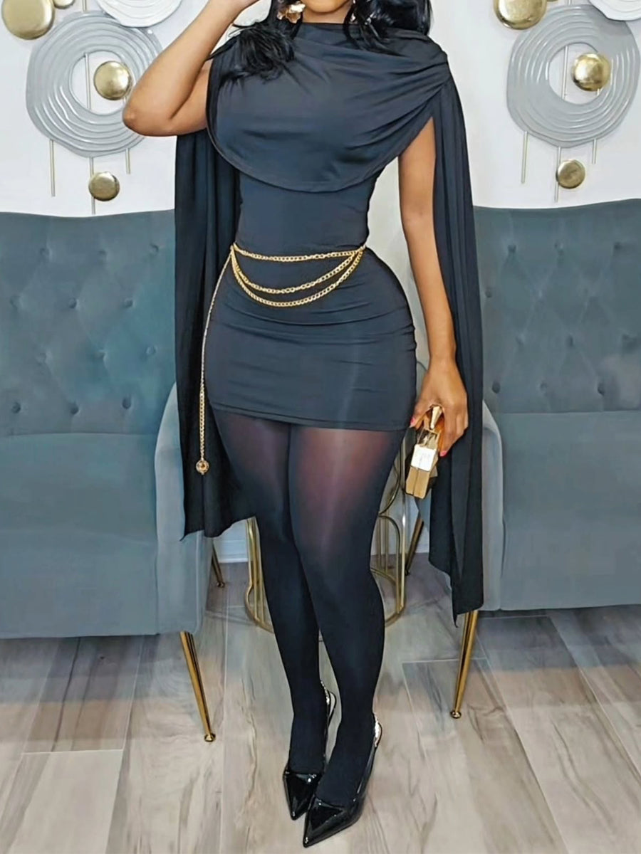 Swing Collar Sexy Sleeveless Dress