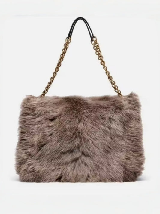 Jamie 4.3 Large Shearling Shoulder Bag
