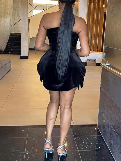 Elegant Sequined Lace Party Two Pieces Dress