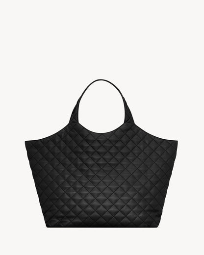 Embellished Quilted Leather Tote