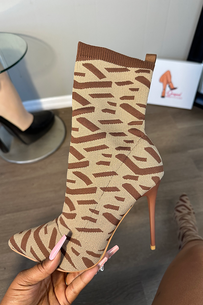 Multi-print Sock Fit Booties